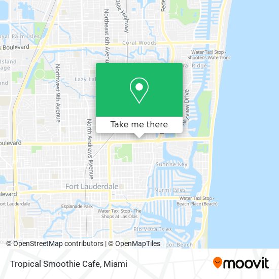 Tropical Smoothie Cafe map