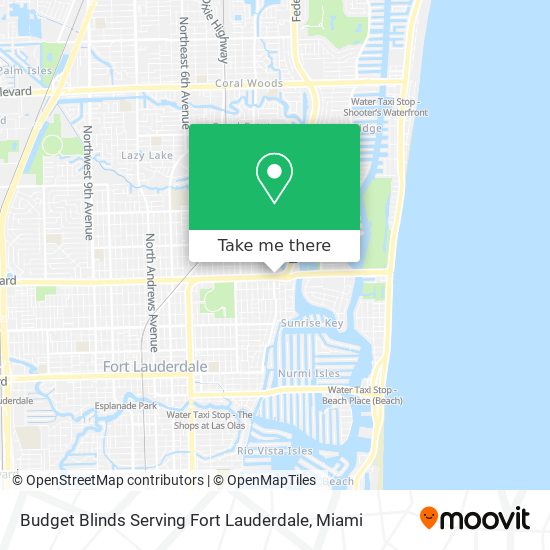 Mapa de Budget Blinds Serving Fort Lauderdale