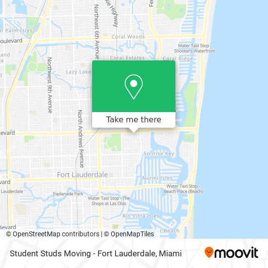Student Studs Moving - Fort Lauderdale map