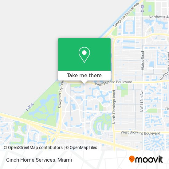 Cinch Home Services map