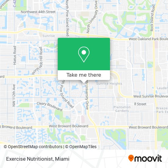 Exercise Nutritionist map