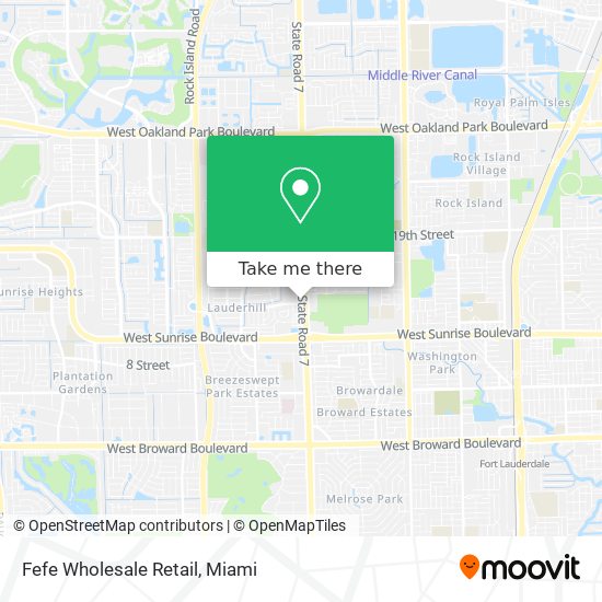 Fefe Wholesale Retail map