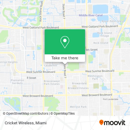 Cricket Wireless map