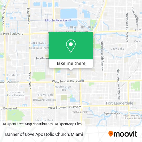 Banner of Love Apostolic Church map