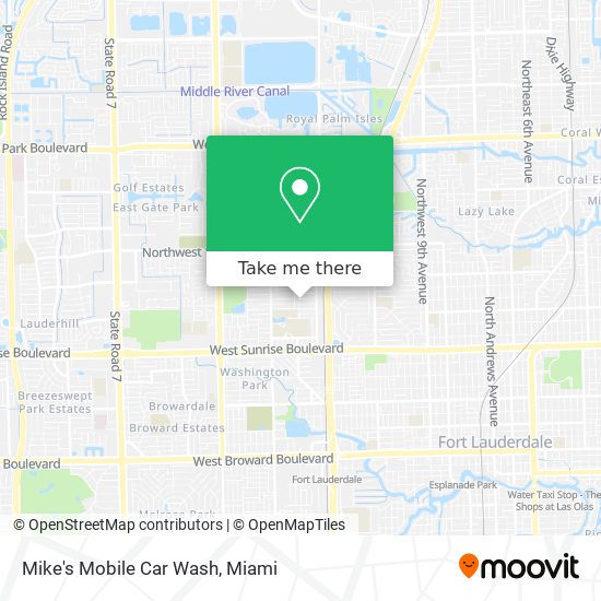 Mike's Mobile Car Wash map