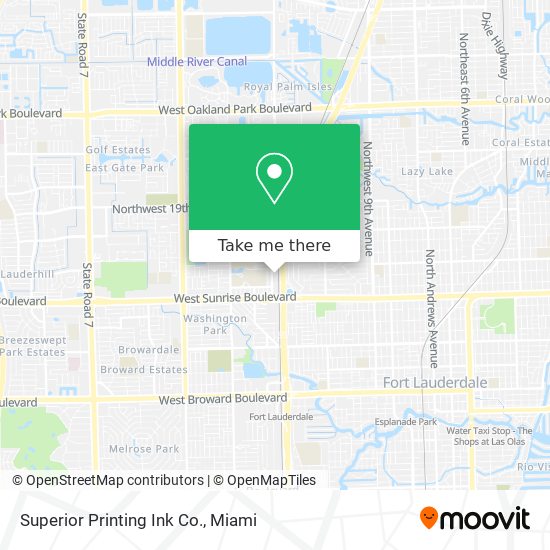 Superior Printing Ink Co. map