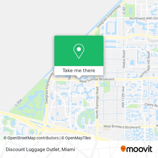Mapa de Discount Luggage Outlet