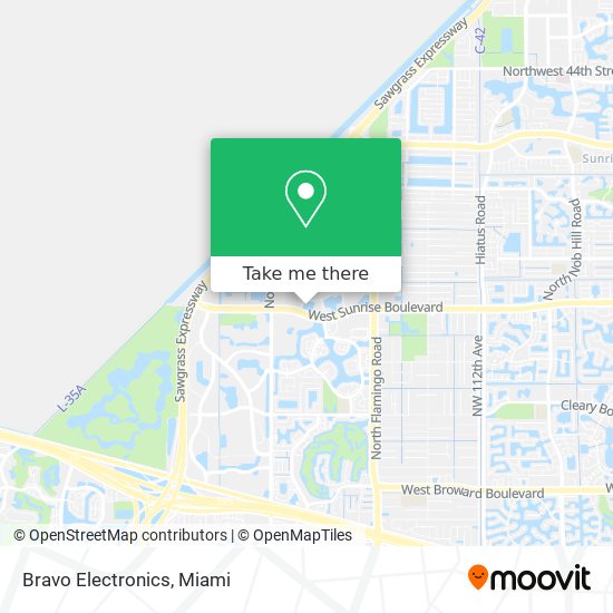 Bravo Electronics map