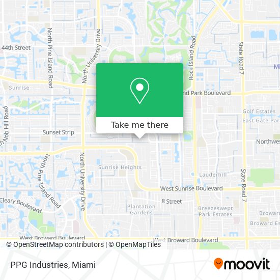 PPG Industries map