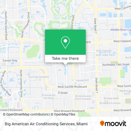 Big American Air Conditioning Services map