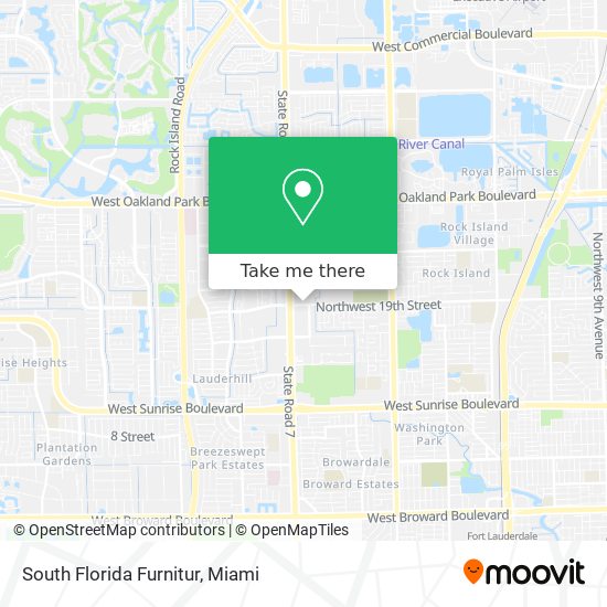 South Florida Furnitur map