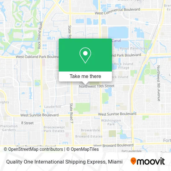 Quality One International Shipping Express map