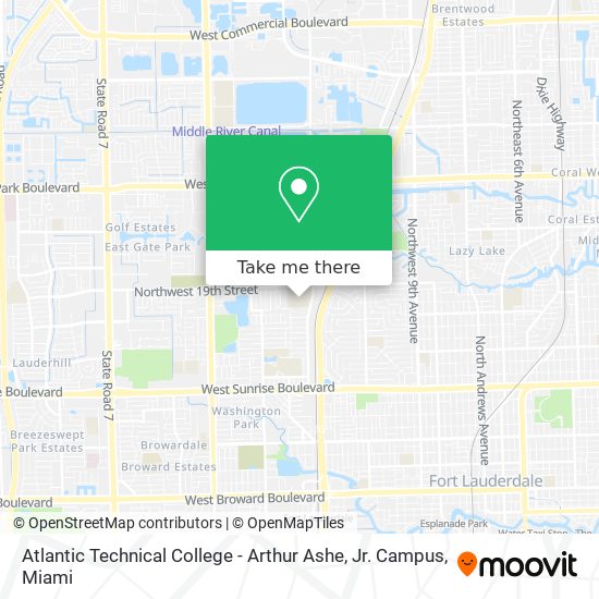 Atlantic Technical College - Arthur Ashe, Jr. Campus map