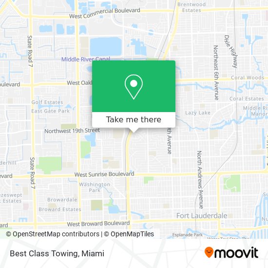 Best Class Towing map