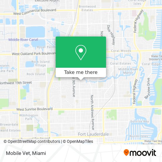 Mobile Vet map