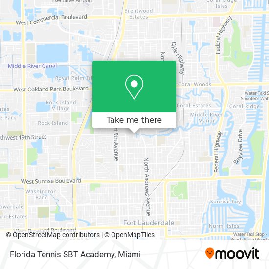 Mapa de Florida Tennis SBT Academy
