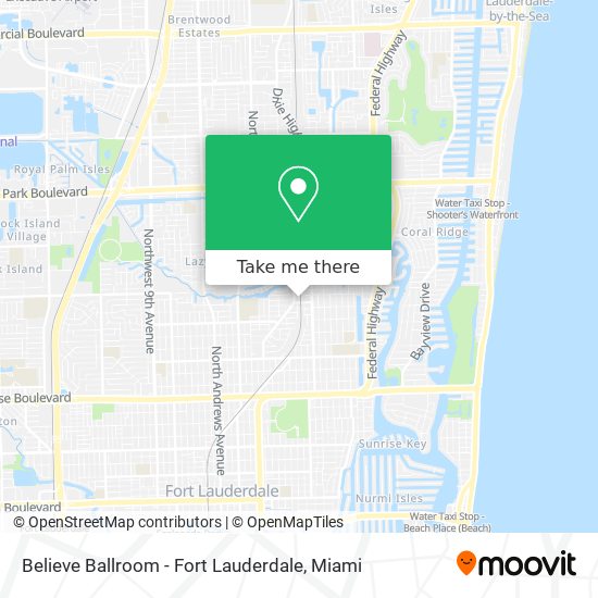 Believe Ballroom - Fort Lauderdale map