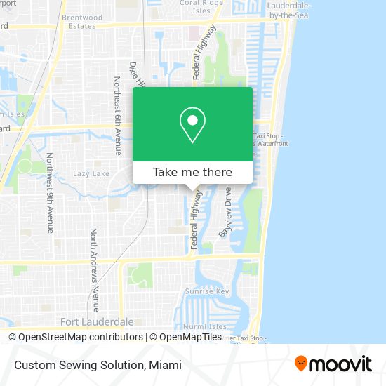 Mapa de Custom Sewing Solution