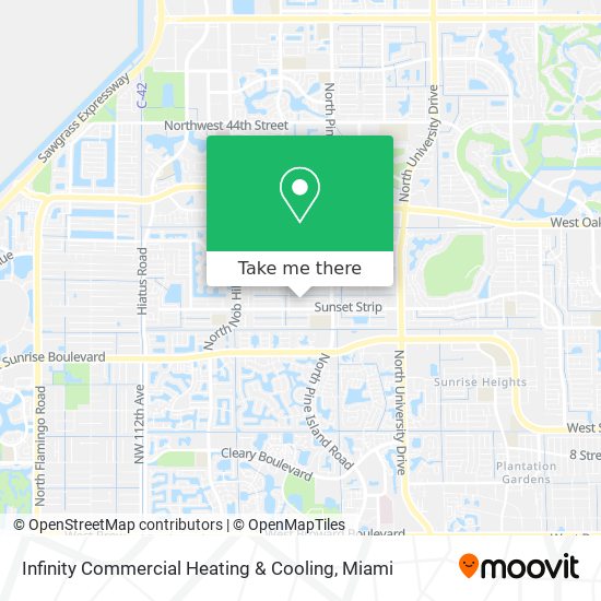 Mapa de Infinity Commercial Heating & Cooling