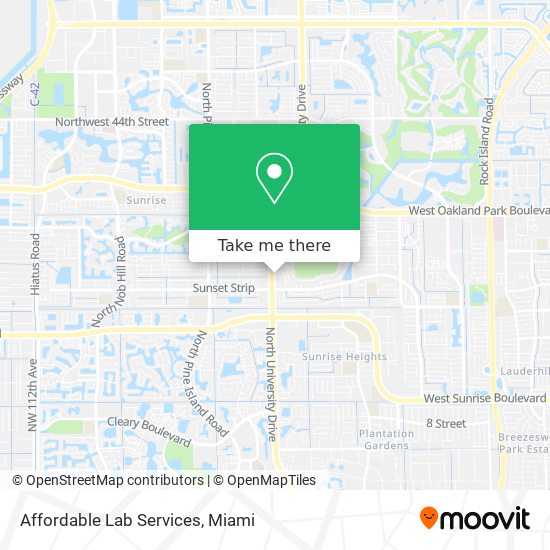 Affordable Lab Services map