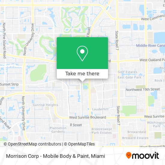 Morrison Corp - Mobile Body & Paint map