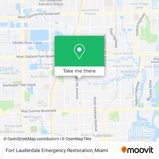 Fort Lauderdale Emergency Restoration map