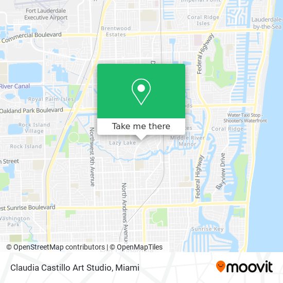 Claudia Castillo Art Studio map