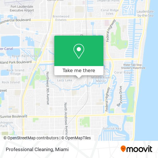 Professional Cleaning map