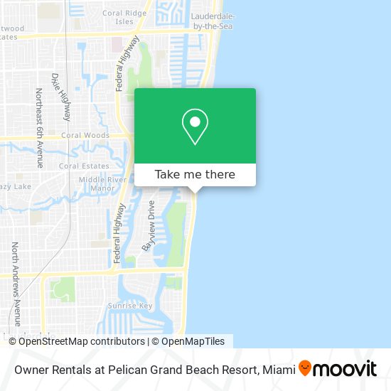 Mapa de Owner Rentals at Pelican Grand Beach Resort