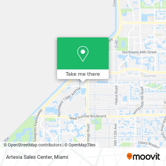 Mapa de Artesia Sales Center
