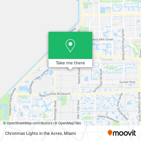 Christmas Lights in the Acres map