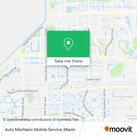 Auto Mechanic Mobile Service map