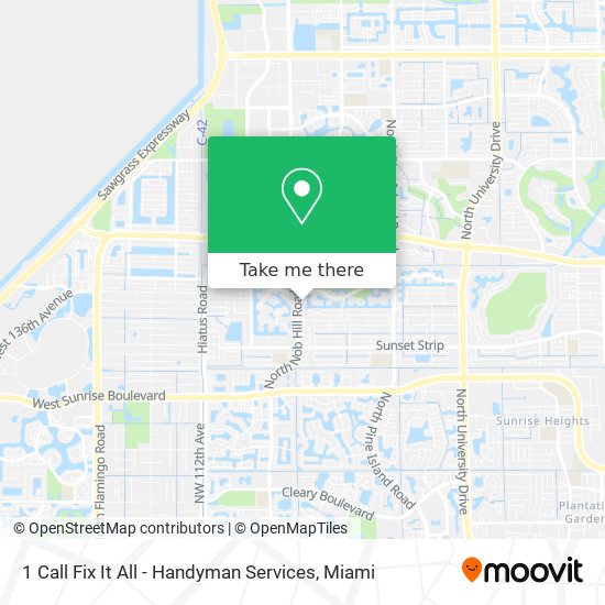 Mapa de 1 Call Fix It All - Handyman Services
