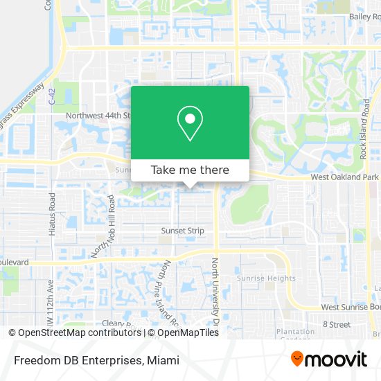 Freedom DB Enterprises map