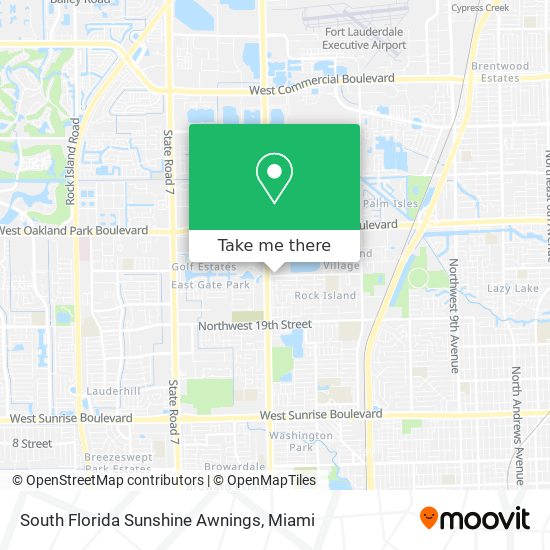 South Florida Sunshine Awnings map