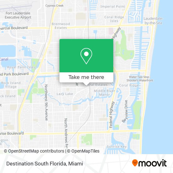 Destination South Florida map