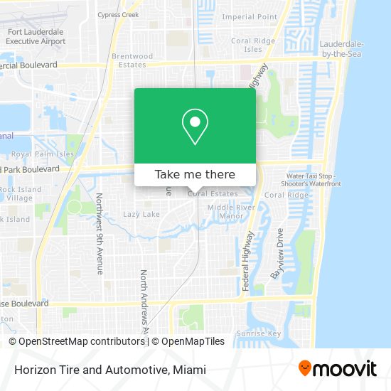 Horizon Tire and Automotive map