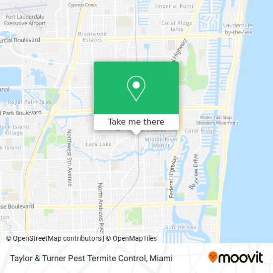 Mapa de Taylor & Turner Pest Termite Control