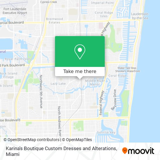 Karina's Boutique Custom Dresses and Alterations map