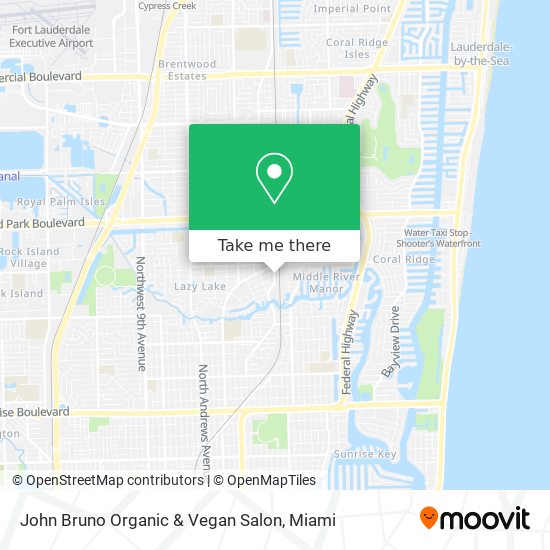 Mapa de John Bruno Organic & Vegan Salon