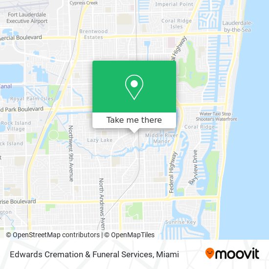 Mapa de Edwards Cremation & Funeral Services