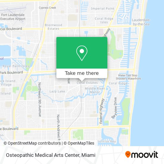 Mapa de Osteopathic Medical Arts Center