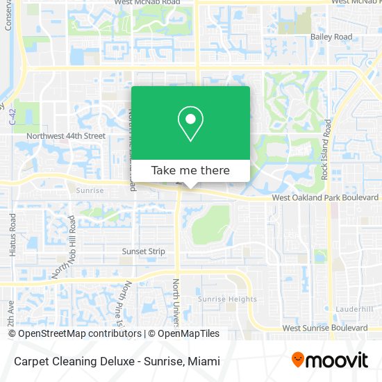 Carpet Cleaning Deluxe - Sunrise map