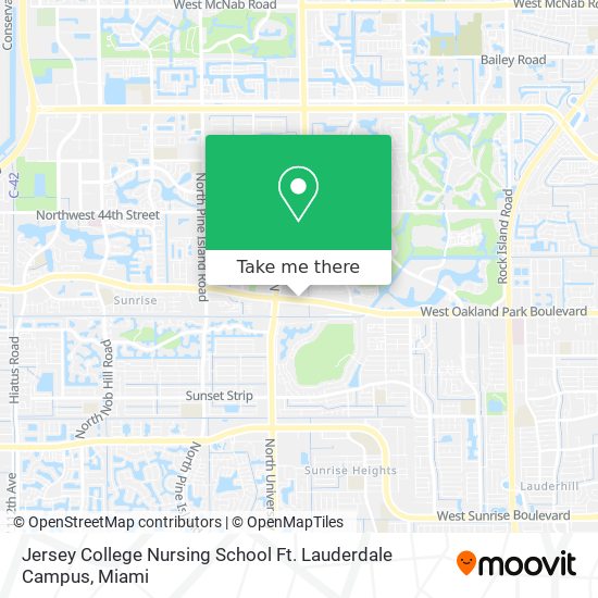 Jersey College Nursing School Ft. Lauderdale Campus map
