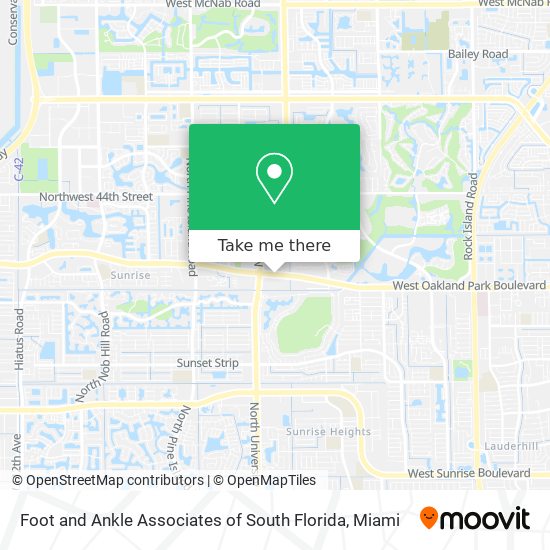 Mapa de Foot and Ankle Associates of South Florida