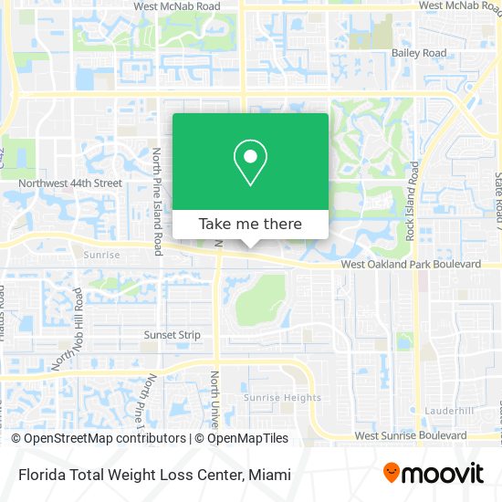 Mapa de Florida Total Weight Loss Center
