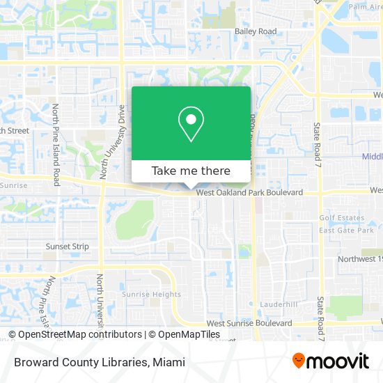 Mapa de Broward County Libraries