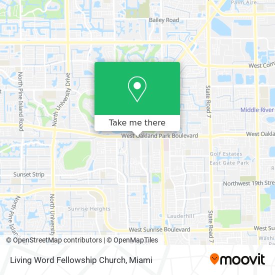 Mapa de Living Word Fellowship Church