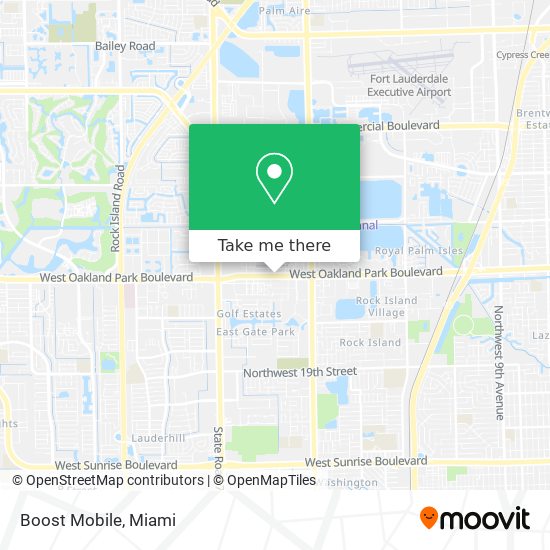 Mapa de Boost Mobile