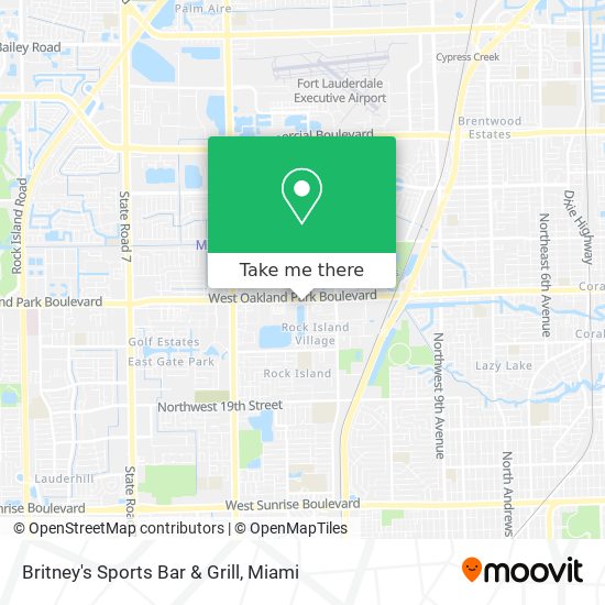 Britney's Sports Bar & Grill map